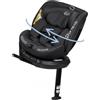 Innovaciones Ms Seggiolino Auto con Isofix da 40 a 150 cm DENVER GRIGIO SCURO 0-36 KG