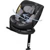 Innovaciones Ms Seggiolino Auto Girevole 360 ° con Isofix da 40 a 150 cm DENVER GRIGIO CHIARO 0-36 KG