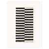 Westwing Collection Tappeto Kilim a righe tessuto a mano Donna - Nero