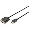 Digitus LP8741 Cavo HDMI, 19 Poli, Tipo A Maschio DVI-D, 18+1 Poli Maschio, 3 m, 3.0 m, Full HD - HDMI - Tipo A -> DVI 18+1