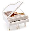 Bakiauli Carillon Classico per Pianoforte, Regali Musicali Light Melody Artware Regali Personalizzati per Ragazze, Mini Pianoforte Ornamento da Tavolo (Bianco)