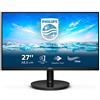 Philips 272V8LA, Monitor 27 LED VA, Full HD, 4 ms, 3 Side Frameless, Low Blue Mode, Flicker Free, HDMI, Display Port, VGA, VESA, Audio Integrato, Nero