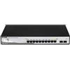 D-Link Switch di Rete Gestito L2 Gigabit Ethernet 1U Nero Grigio DGS-1210-10