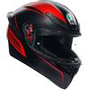 AGV CASCO K1 S E2206 WARMUP MATT BLACK/RED XL
