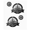 4R Quattroerre.it Adventure Stickers Adesivi per Bauletti Moto, 20 x 24 cm