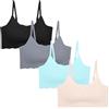 Happy Cherry Ragazze Adolescenti Estate Ghiaccio Seta Reggiseno Senza Cuciture Reggiseno Confortevole Morbido Traspirante Dormire Reggiseno 32/70 AB
