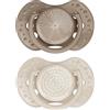 Difrax Lovi - Ciuccio dinamico - 18+ Mesi - Beige & Marrone