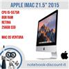 Apple iMac 21.5" SLIM CPU i5 8gb ram 256gb A1418 PICCOLA SCHEGGIATURA LATERALE