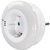 Hama Luce notturna a LED Circle Colour con presa integrata, sensore di luce, 3 colori