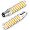 TZHILAN Lampadina LED dimmerabile B15d, 8 W, sostituisce lampadina alogena da 100 W, 230 V, 2700 K, luce bianca calda, per plafoniere, lampade da terra e applique, confezione da 2