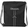 safta KAPPA DARK - Zaino a sacco piatto, grande, ideale per bambini di diverse età, comodo e versatile, qualità e resistenza, 35 x 40 cm, Nero, M, Casual