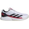 ADIDAS Scarpe da Padel Courtquick Uomo Cloud White/Core Black/Lucid Red