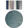 HUHIK Tadi & Imperio1979 Tappeto Liscia Grigio Rotonda - Capelli Corti - Tappeto per soggiorno Grande - Tappeto Taglio -