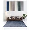 HUHIK Tadi & Imperio1996 Tappeto liscio quadrato 100 x 100 colore blu
