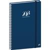 QUO VADIS - 684111Q - Linea: Presidente Spirale - Agenda Da Ufficio Annuale 2023, Settimanale, 13 Mesi, Dicembre-Dicembre, 21x27cm, Carta Bianca, Copertina Blu Marine In Polipropilene Oslo, Italiano