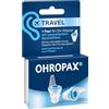 OHROPAX Tappi per le orecchie da viaggio - Filtro speciale brevettato - Regola bilanciamento della pressione - Livello di isolamento acustico SNR 16 dB - per viaggiare e volare - 1 paio di tappi con