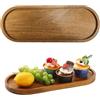 LNGJIN Vassoi Ovali,29x10cm Vassoio in Legno,Piccolo Vassoio di Stoccaggio,Vassoi Da Portata,Vassoio Legno da Cucina,Piccolo da Tè Vassoio,per Posizionare Caffè,Biscotti,Pane,Frutta,Snack