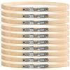 CENBEN 10 Pezzi Telaio da Ricamo 15 cm , Telaio da Ricamo in Legno per Punto Croce, Artigianato, Uncinetto, Cucito, Telaio da Ricamo in Legno, Cerchio Rotondo di Bambù, 6 pollici