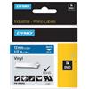 DYMO NASTRO VINILE 19mm x 5.5mt nero su giallo 18433 RHINO