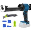 LIROPAU Pistola per Silicone a Batteria Compatibile con Batteria Makita 18V, Pistola per Silicone Professionale Senza Fili con 4 Velocità Regolabili luce LED per Riempire e Sigillare (Batterie non Incluse)