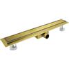 Sunrik Canalina per Doccia Piatta 50 Cm, Oro, Piastrellabile, Acciaio Inox