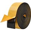 Zayejod Nastro Autoadesivo Schiuma,50mm Larghezza 3mm Spessore Strisce in Neoprene Schiuma Guarnizione in Gomma Isolante Anti-vibrazione Anti-collisione Insonorizzata Protezione per Mobili Auto, 3 metri
