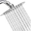 BLLREMIPSUR Soffione doccia a pioggia, soffione doccia a cascata ad alta pressione da 20,3 cm, in acciaio inossidabile 304, soffione fisso ultra sottile cromato per montaggio a parete per bagno a soffitto