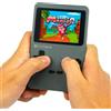 Silvergear® Console Portatile con Giochi Arcade | Mini Console di Giochi Retrò | 240 Videogiochi Classici in 6 Categorie | Super Console Retrò Game Portatile per Bambini e Adulti | 12,5x8x2,3 cm | Gri