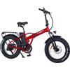 Bicicletta Elettrica Z-Tech ZT-89-M SNIPER 250W/500W 48V 13Ah Batteria Litio -Rosso