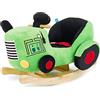 BIECO Dondolo Bambini Peluche Trattore, 60 cm | Cavallo a Dondolo per Bambini | Cavalluccio per Bambini | Cavallino a Dondolo Bambini Cavalluccio a Dondolo Bambini 1 Anno Cavallo Dondolo Bimba