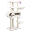 Petrebels Maine Coon - Tiragraffi XXL, altezza 180 cm, design per gatti di grandi dimensioni, diametro 12 cm e diametro 15 cm, colore: Beige/Crema