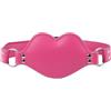 Kutocesy Gag Ball con Dildo in Silicone Regolabile in Pelle Rosa a Forma di Labbro Cinturino con Chiusura a Chiave SM Bondage set Giocattolo Erotico per Adulti