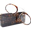 KoKoBin Occhiali da lettura unisex Compact Vision Aid Mini Nose Clip Occhiali da lettura non indossati Occhiali da lettura antiscivolo - Sempre a portata di mano(leopardo +3.0)