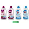 Beni Culinari Chanteclair Lavatrice Test Pack Colorati + Bicarbonato - Detersivo Liquido per Lavatrice - Detersivo 28 lavaggi 1260 ml + Portachiavi Beni Culinari in omaggio
