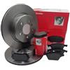 Brembo Kit 2 Dischi Freno + Pastiglie Anteriori Pieni Brembo Fiat Panda (312) 500 1.2