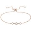 Tamaris Bracciale TJ-0608-B-22 in argento 925 IP oro rosa, 22 cm, Argento, Zirconia cubica