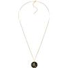 Fossil Collana da donna in argento sterling con chiusura a moschettone, Nero Jet