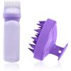 YeaHapiday Applicatore Olio Capelli e Massaggiatore Cuoio Capelluto per una Esperienza Unica di Hair Oiling e Cura del Cuoio Capelluto，spazzola cuoio capelluto (viola)