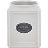 Blanc Mariclò Barattolo da cucina porta utensili in ceramica bianca Tutto al suo posto 15x15xh18 cm