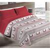 Tata Home Trapunta Invernale Matrimoniale in Calda Morbida Microfibra Piumone Piumino Autunno Inverno Coperta Letto Trapuntata Fantasia Tirolese 260x260 cm Dis.3 Renne in Love