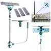 Hooha Pulitore per finestre telescopico, asta a U 2 in 1, lavavetri con testa girevole di 180°, set per finestre alte, doccia/auto, 69-145 cm (staffa a U)