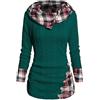 YCBMINGCAN Knit Sweater Donna Manica Lunga Felpa Con Cappuccio Camicie Casual Maglione Felpe 2024 Abbigliamento Maglione Fantasia Donna, verde, S