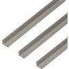Alberts GAH-Alberts 499167 - Profilo a U, anodizzato, 1000 x 19 x 15 mm, colore: Argento
