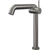 EMKE Rubinetto da bagno Antracite, Miscelatore monocomando in ottone, Cartuccia in ceramica, 332 x 220 x 76 mm, Installazione semplice, Aeratore Neoperl, Risparmio di acqua, Rubinetto per lavabo