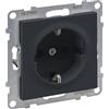 Legrand, SEANO 765420 - Presa con contatto di protezione elevata, presa di giunzione, morsetti a innesto, 16 A, 250 V, colore: antracite laccato