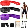 wadafen 3 Bande Elastiche Fitness,Viene fornito con ancoraggio per porta, maniglia, custodia protettiva, borsa per il trasporto e istruzioni per l'allenamento,Adatto per allenamenti di forza,yoga