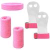 QEEQPF 2 cinturini da polso con presa per ginnastica sportiva con 2 cinturini la protezione del polso, 1 fascia lo sport, protezione l'impugnatura, impugnature ginnastica bambini,ginnastica tennis