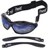 Rapid Eyewear 'Moritz' occhiali da sole fotocromatici per sport estremi come sci, arrampicata e mountain bike. Cinturino e braccia intercambiabili. Per uomo e donna