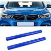 YIUBCZOQI 1 Paio Inserti per Griglia a Strisce, Strisce Della Griglia, per BMW F10 F11 F07 F06 F12 F13 F01 F03 F04 F39 F48 Copertura Trim Griglia Anteriore V Brace blu