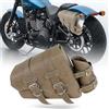 DREAMIZER BorseMoto Laterali in Pelle Borsa da Sella Universale compatibile con Harley Honda Kawasaki Suzuki Yamaha con tasca per Borraccia e Accessori Impermeabili